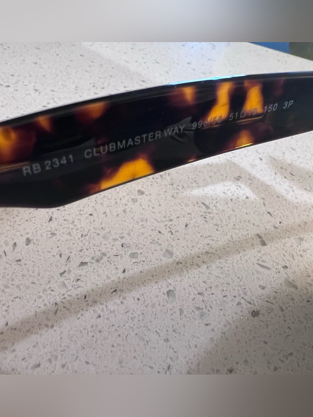 Ray-Ban Clubmaster Way RB2341 990/58 Polarized Sunglasses – Havana Tortoise - Picture 4 of 5